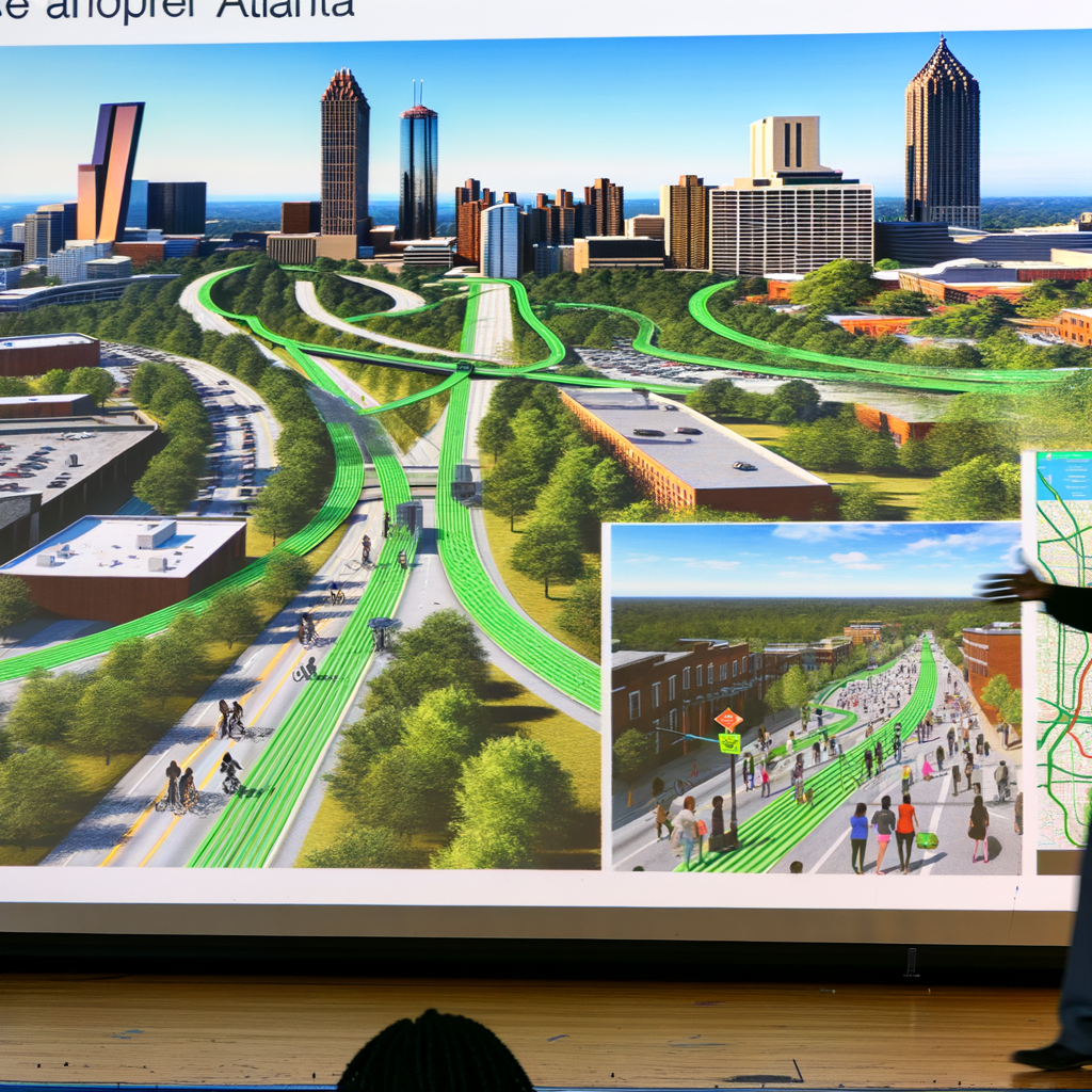 **Alt Text:** "Map of proposed Trails ATL expansion plan in Atlanta, showcasing 535 miles of new multi-use trails designed to improve walkability and reduce traffic congestion, highlighting connections to the Beltline, MARTA, and local schools."