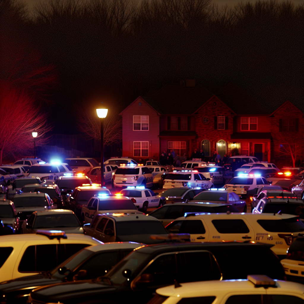 Alt text: "Paulding County sheriff’s deputy Brandon Cunningham, who tragically lost his life in the line of duty after being shot during a domestic dispute in Hiram, Georgia. The image shows a memorial with flowers and candles, honoring the