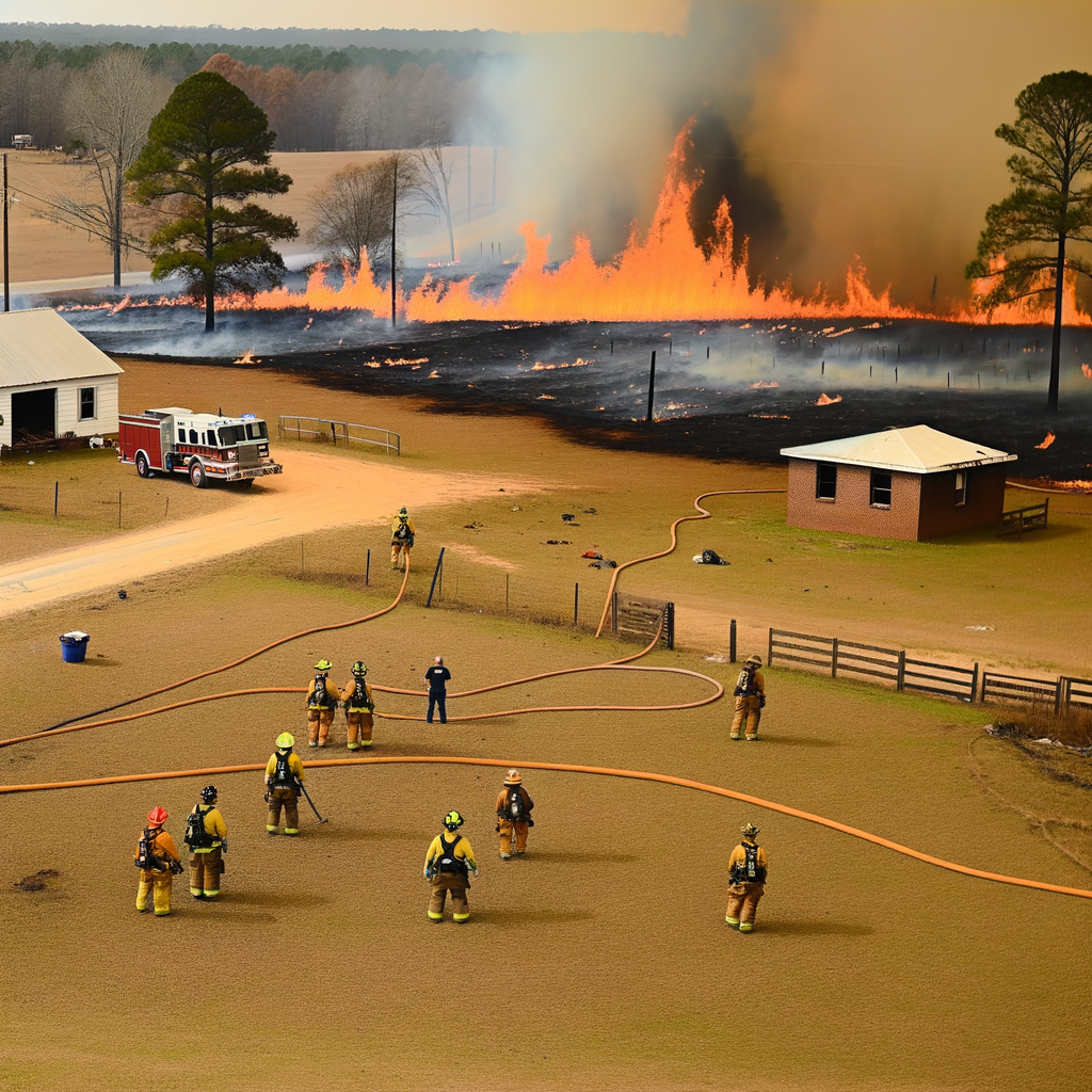 Talbot County Man Arrested for Arson After Wildfire Burns 108 Acres and Damages Homes