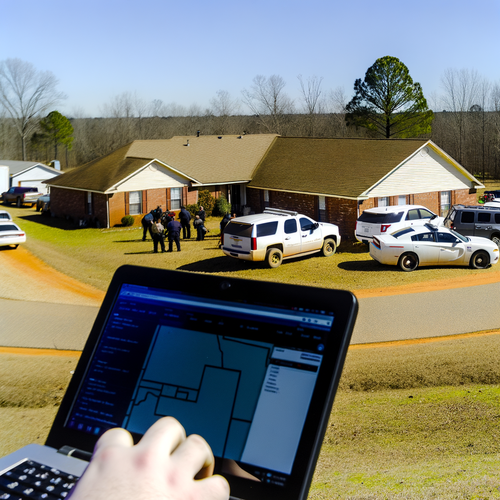 Alt text: "Scene of the tragic double homicide in northeast Alabama where Michael and Darla McKenzie, a couple from Roswell, GA, were shot; their son-in-law Christopher Scott Johnson arrested for capital murder."