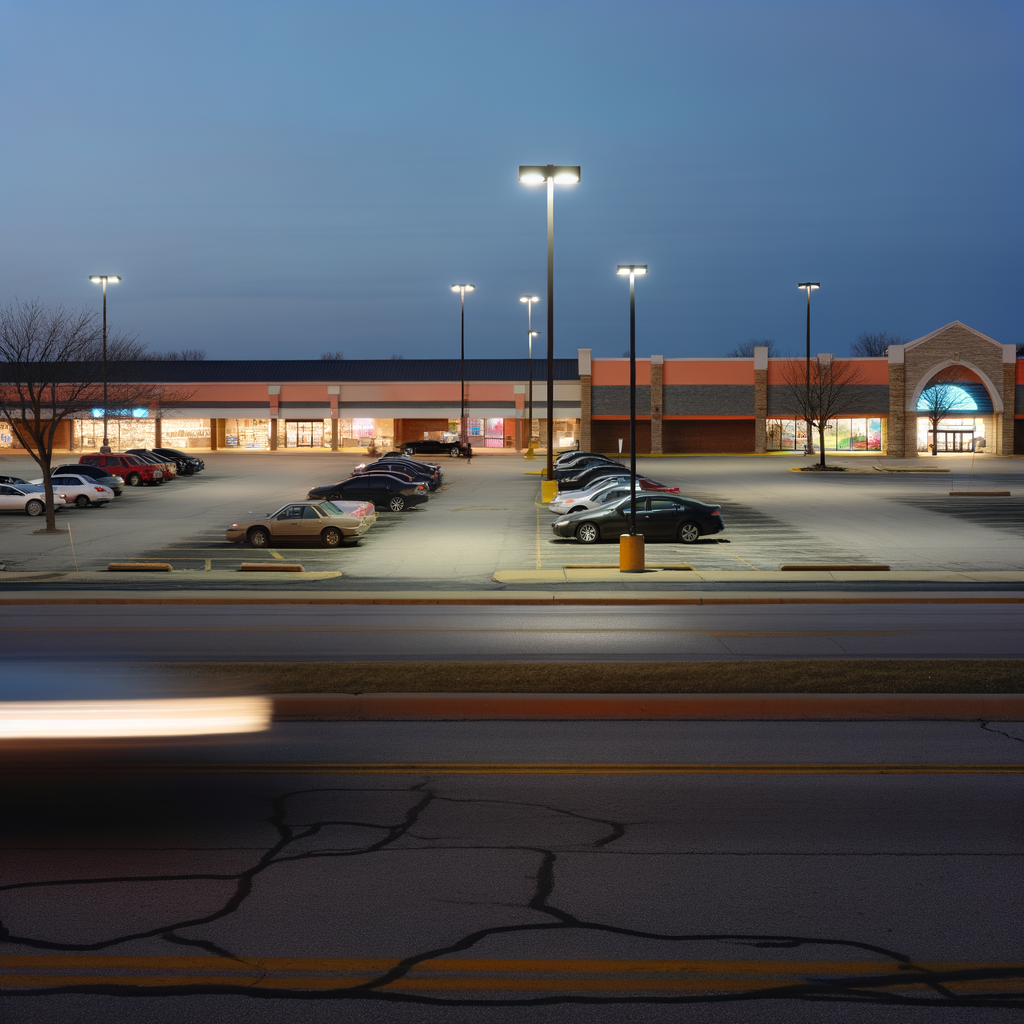 "Scene of drive-by shooting at DeKalb County strip mall, where 21-year-old Jahsir McLean was tragically killed, and two others injured; police investigate gun violence incident on Panola Road."