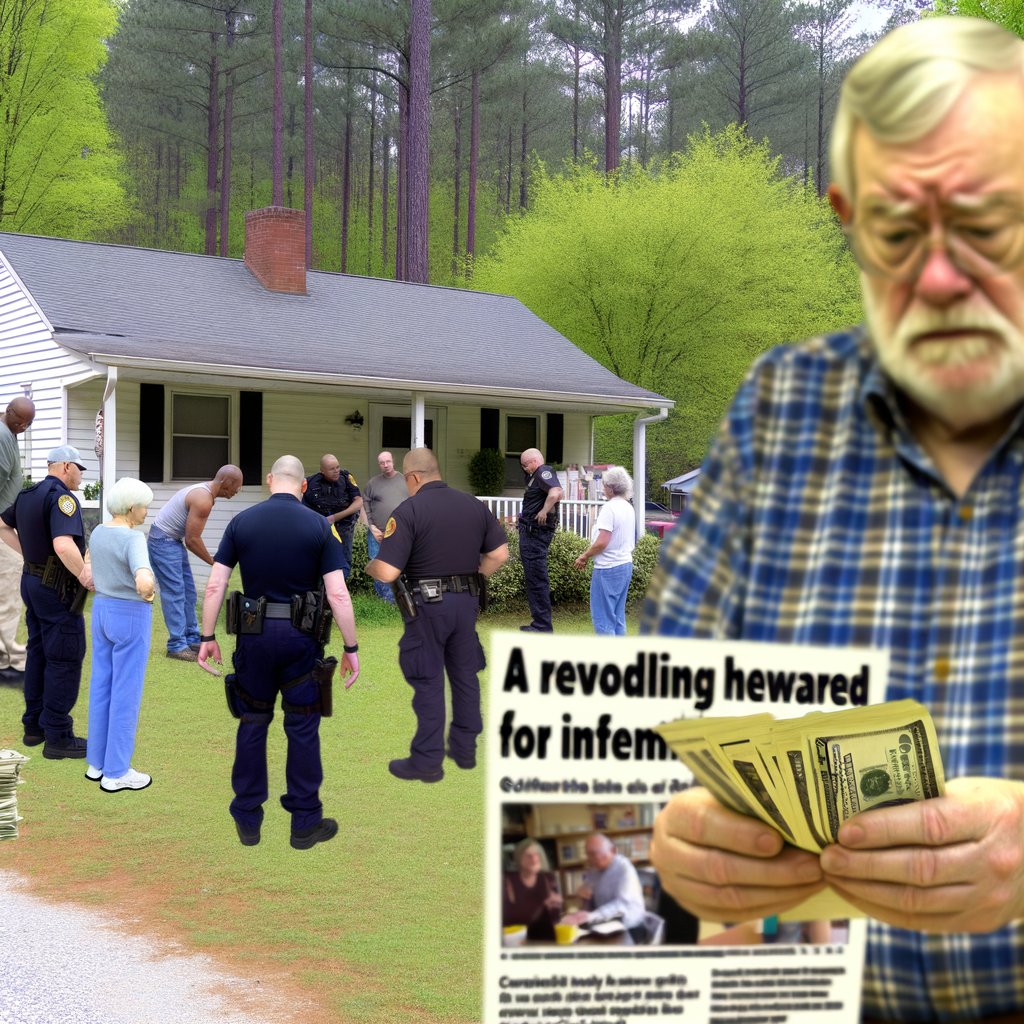 Alt text: "Dennis Nolan, 78, offers a $5,000 reward for information on the murder of his daughter Kristin Brock and son-in-law James Brock at their Carroll County home, as authorities investigate the tragic shooting that left their family shattered