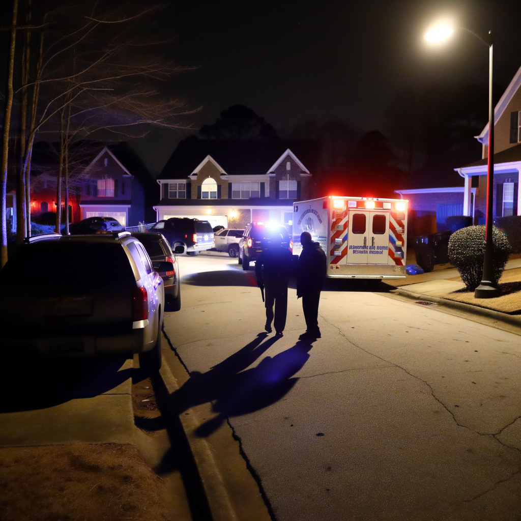 "Crime scene in Venetian Hills, Atlanta, where a 55-year-old man was fatally shot in a domestic incident on Centra Villa Drive, highlighting rising local violence."