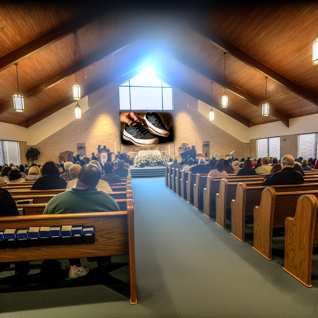 "Family and friends gather at West Ridge Church in Dallas, Georgia, for the funeral service of fallen Paulding County Deputy Brandon Cunningham, who was tragically shot in the line of duty. The tribute honors the first Paulding deputy killed since 183