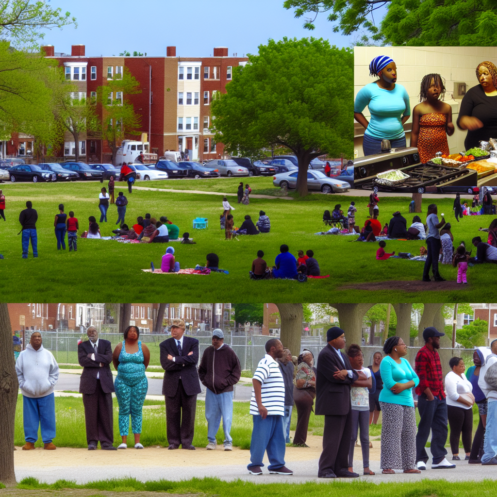 "Grady Memorial Hospital exterior where family members gather following the Mechanicsville park shooting incident in Atlanta, highlighting community concerns over gun violence and the need for increased safety resources in the neighborhood."