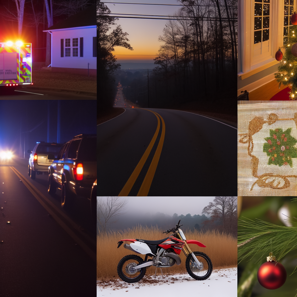 "Scene of a fatal accident on Union Hill Road in Cherokee County, Georgia, where a tree fell on a vehicle, resulting in the death of 62-year-old Phillip Ziegler during the New Year’s holiday travel period. The image highlights the