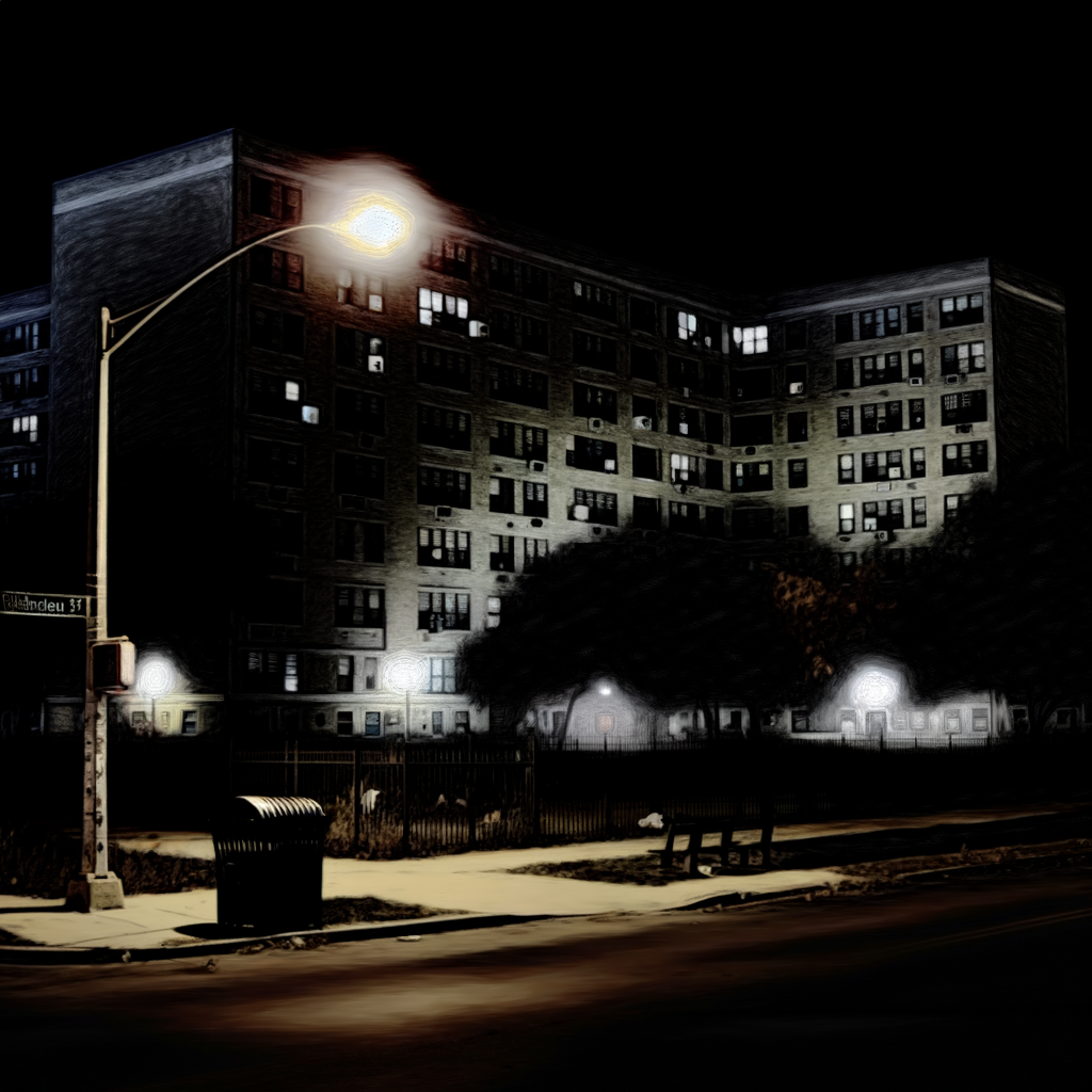 "Scene of the fatal shooting at City Views apartment complex in southwest Atlanta, highlighting ongoing crime issues in the area near Rosa Burney Park."