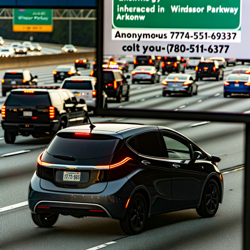 Alt text: "Sandy Springs police investigating a road rage shooting incident on Ga. 400 involving a dark-colored Tesla with dark rims, where a driver was shot during morning commute traffic."