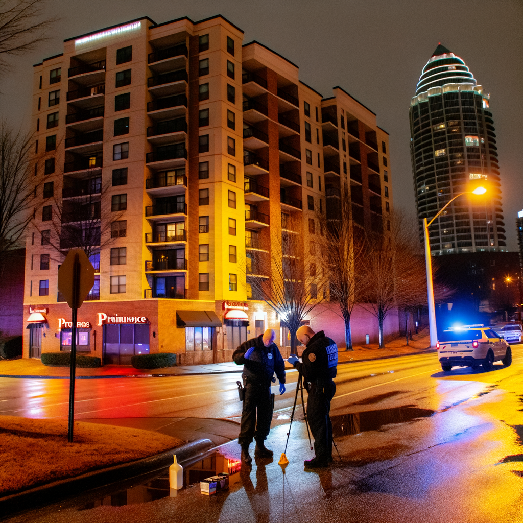 "Atlanta police arrest Orlando Asprilla, 36, for murder and knife possession after fatal stabbing at Prominence Apartments on Lenox Road in Buckhead."