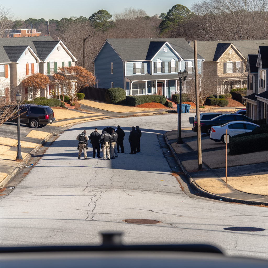 "Atlanta police block off Holderness Street in the West End neighborhood as they investigate a fatal shooting incident involving a 19-year-old victim, highlighting rising crime concerns in southwest Atlanta."