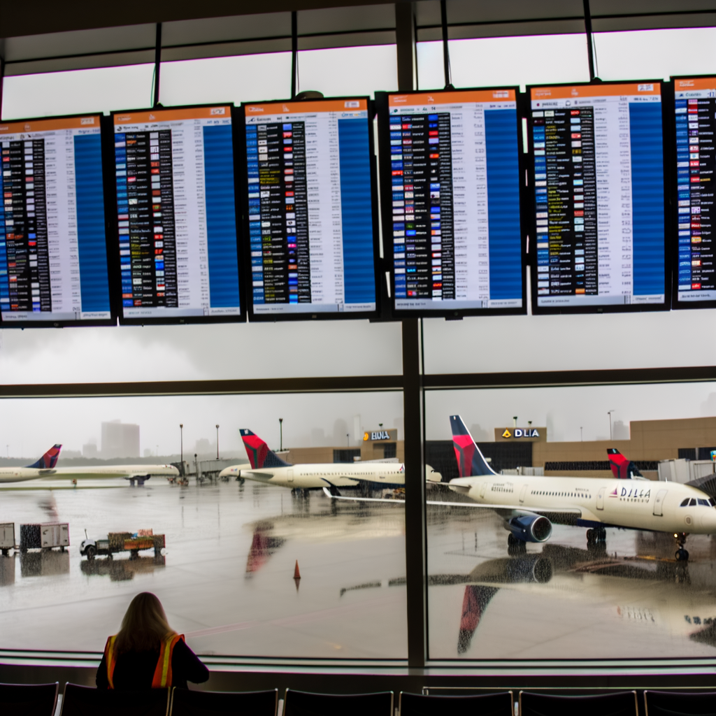 Travel Chaos at Hartsfield-Jackson Atlanta Airport as Weather Causes 207 Flight Delays and 67 Cancellations