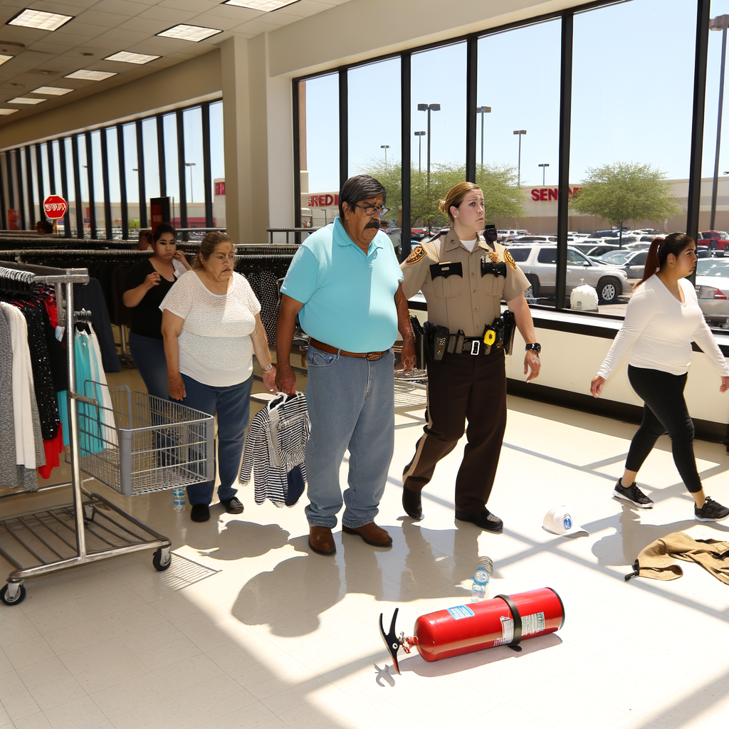 "Barrow County deputies respond to Target store fire incident on Loganville Highway, Atlanta, where a man was arrested for intentionally setting a fire inside the store, causing minor damage but no injuries."