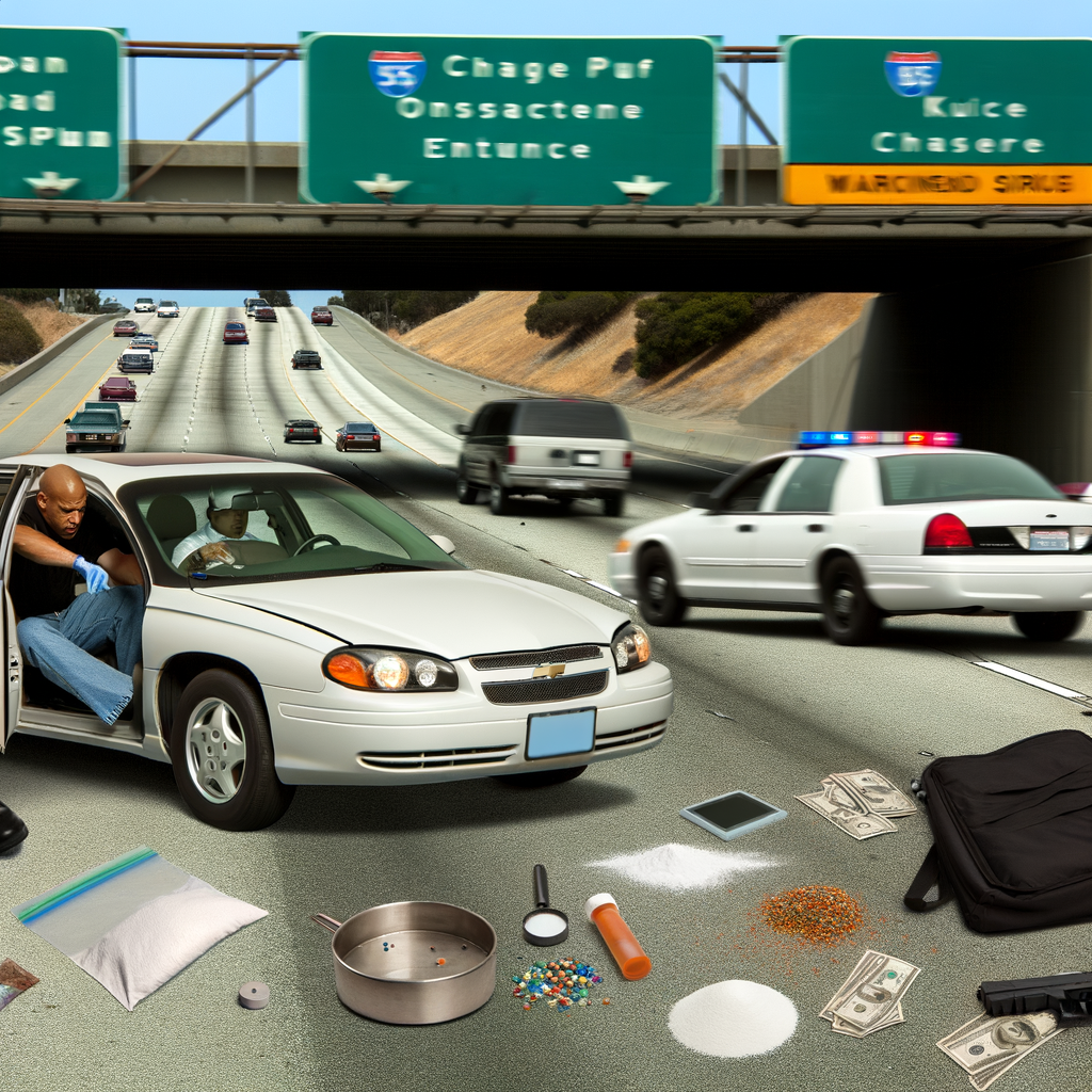 "Image of Dunwoody police officer Nathan Daley during a traffic stop on I-285, highlighting the dramatic incident where he was dragged by a vehicle driven by Derric Alexander Simpson in 2019. The photo captures the tense moment before Simpson