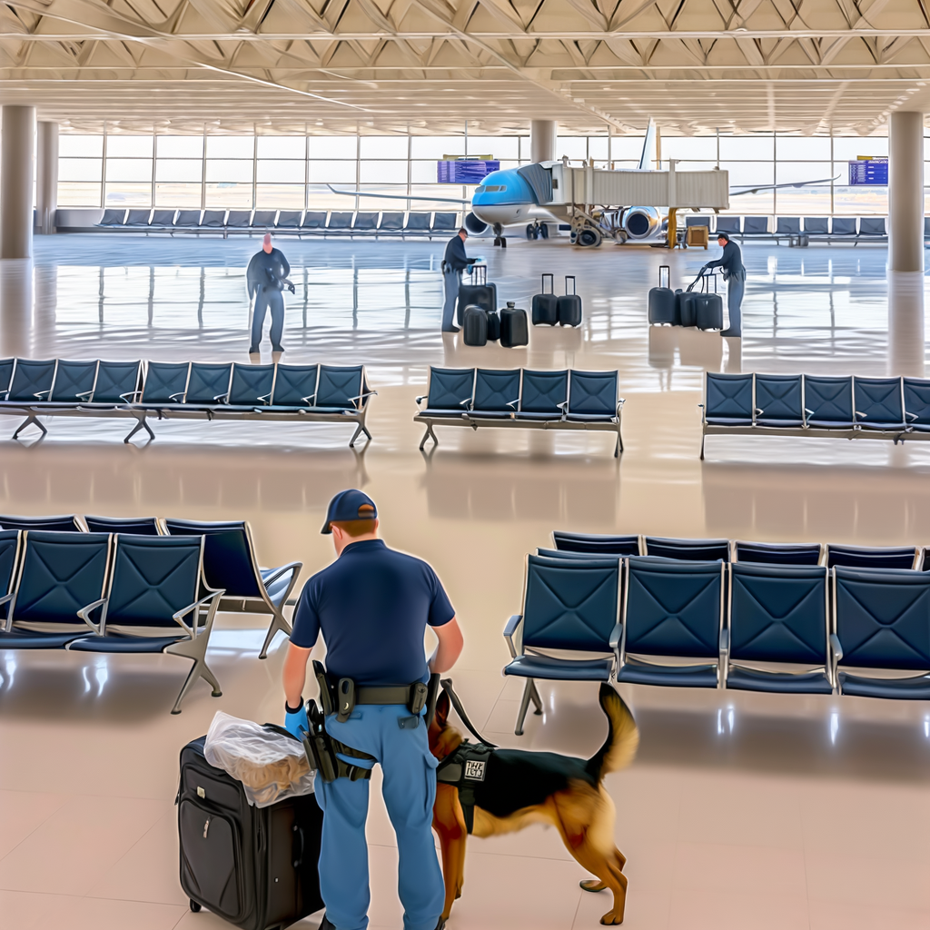 "Former U.S. Customs officer Ivan Van Beverhoudt convicted of cocaine smuggling at Hartsfield-Jackson Atlanta International Airport, showcasing 18 kilograms of cocaine seized by law enforcement during inspection."