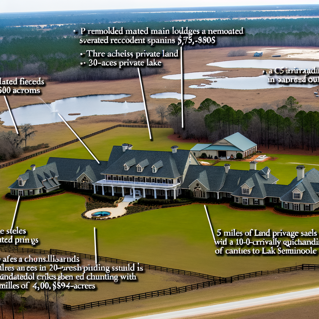 Alt text: "Jake Paul, social media influencer and professional boxer, purchases Southlands estate in Decatur County, Georgia for $39 million, featuring 5,746 acres of land, a main lodge, guest residences, and a private lake,