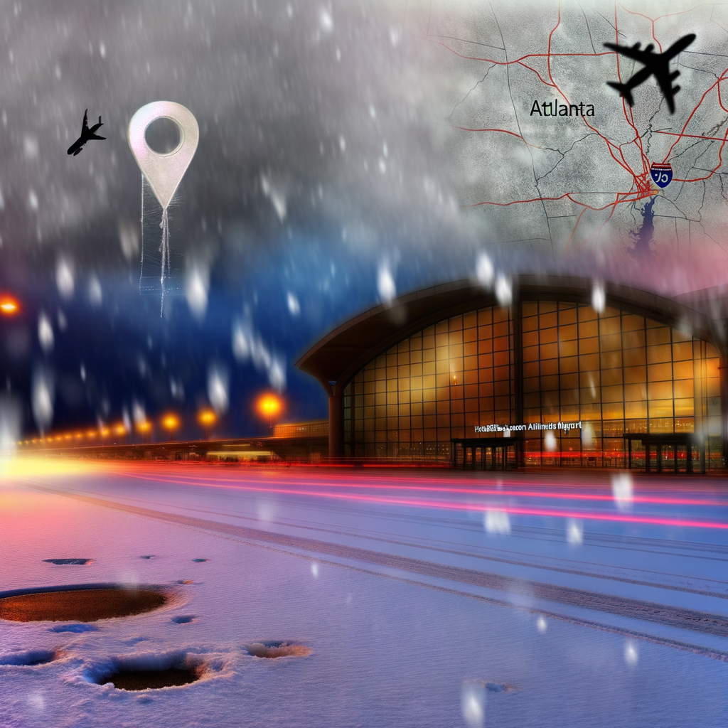 Northeast Winter Storm Causes Flight Delays and Cancellations at Atlanta Airport
