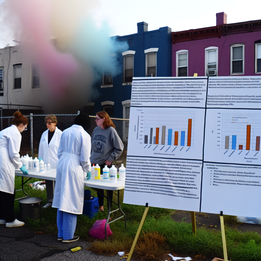 "Community members gather at The Movement Church in Conyers for the 'Shut Down BioLab' forum, discussing the Post-Fire Public Health Recovery Project initiated after the September 29 BioLab explosion that affected 17,000 residents in Rockdale