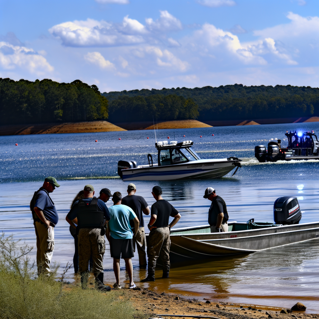 "Unmanned boat circling Lake Oconee raises alarm as search continues for missing Westminster coach Gary Jones, following the recovery of Joycelyn Nicole Wilson's body; authorities investigate the tragic incident involving local Atlanta residents."