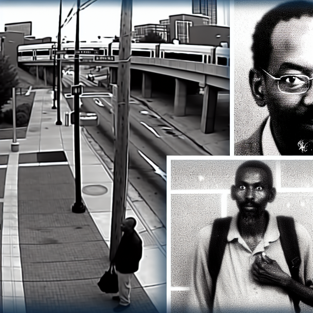 "Atlanta police canvassing South Downtown for clues in the beating death of homeless man Jeylani Mohamed, highlighting ongoing investigation into suspect with tattoo, captured on MARTA surveillance video."