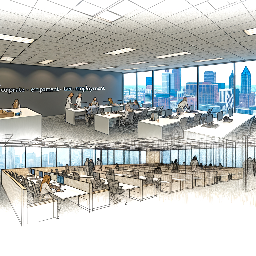 "Image of Morris Manning & Martin law firm in Atlanta, showcasing the firm's headquarters, amid news of a significant loss of 22 lawyers to Seyfarth Shaw. The image highlights the firm's long-standing presence in the Atlanta legal scene since 1976