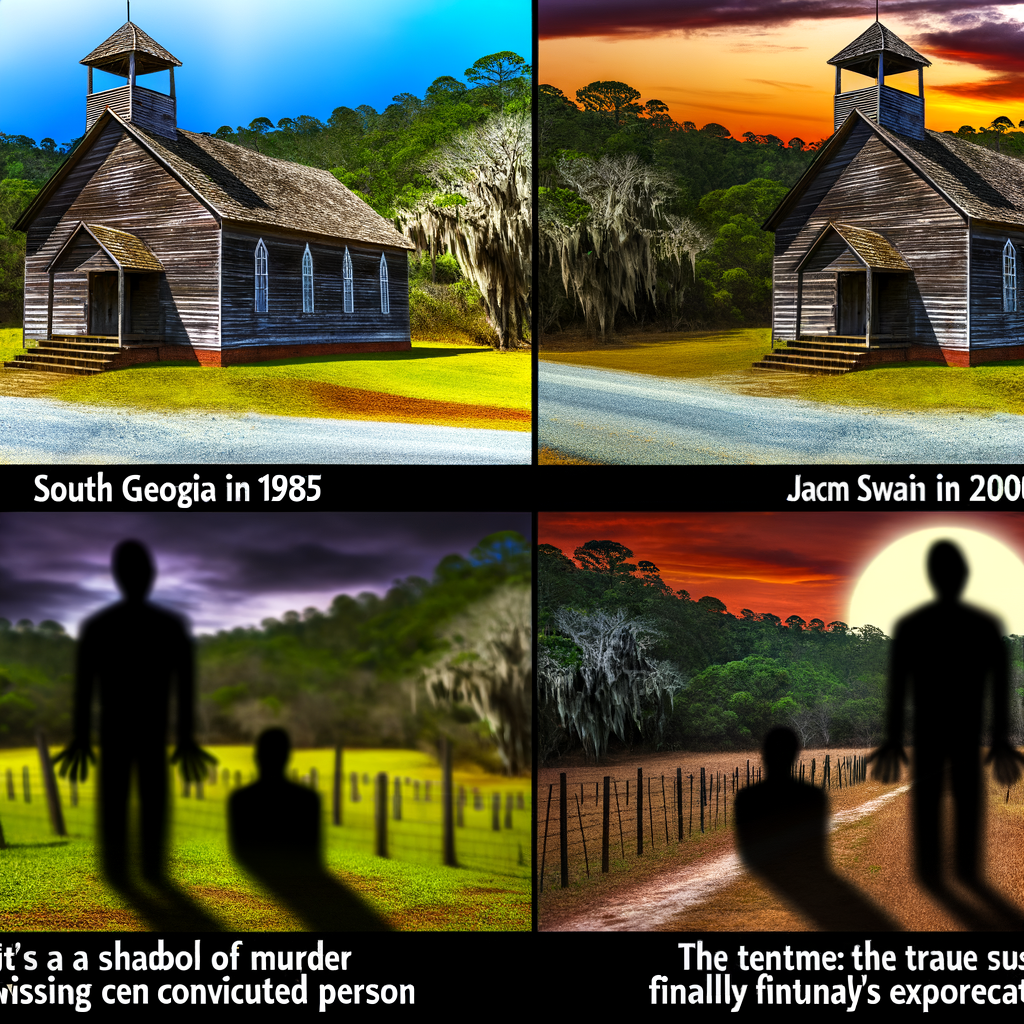 Alt text: "Historic Rising Daughter Baptist Church in South Georgia, site of the 1985 Swain murders, where Erik Sparre was recently arrested for the killings after Dennis Perry's exoneration. The church represents a pivotal location in the ongoing