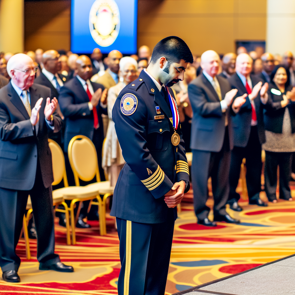 "Atlanta police officers honored at the annual 'Crime is Toast' awards breakfast, celebrating their bravery and dedication to community safety. Chief Darin Schierbaum commends officers like Lamar Jacobs, who received the Medal of Honor for his heroic actions during a