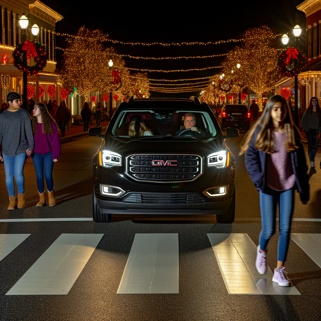 Alt text: "Scene of the tragic accident involving 17-year-old Olivia Kate Pugh, who was struck by a vehicle while crossing Ben King Road in Kennesaw, Georgia. The image shows a crosswalk near the accident site, highlighting the